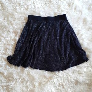 H&M Divided Black Sparkly Skirt Size Small